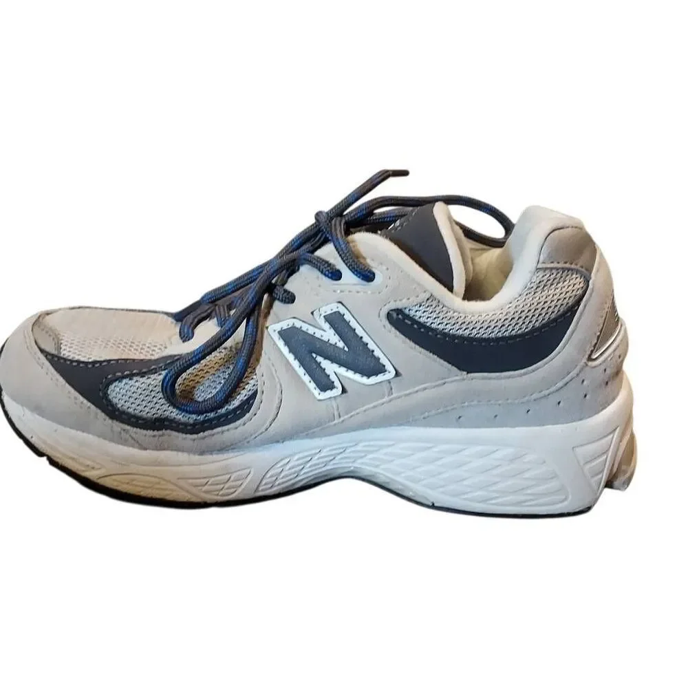 New Balance 990v5 Made in USA Running Shoes - Size 4 Adult - Gray Navy - Pre-Own